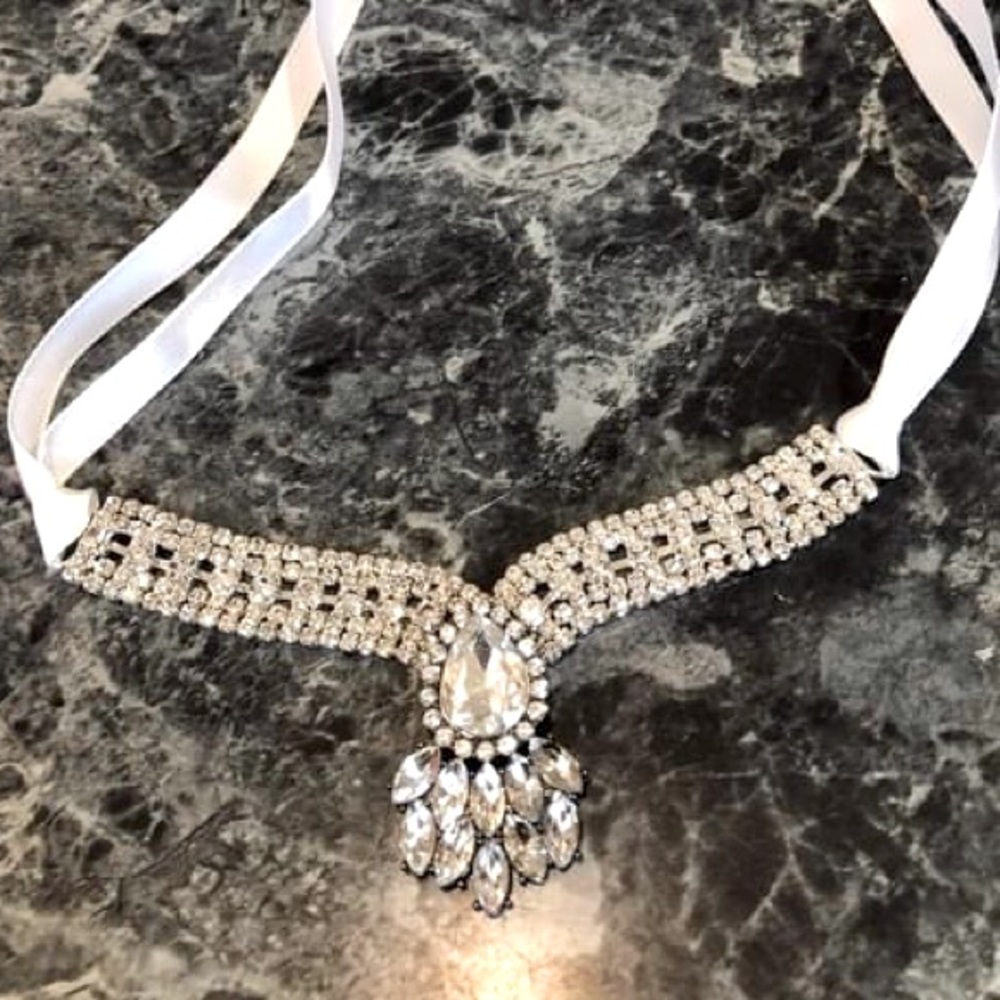 Custom made Rhinestone pet Collar
